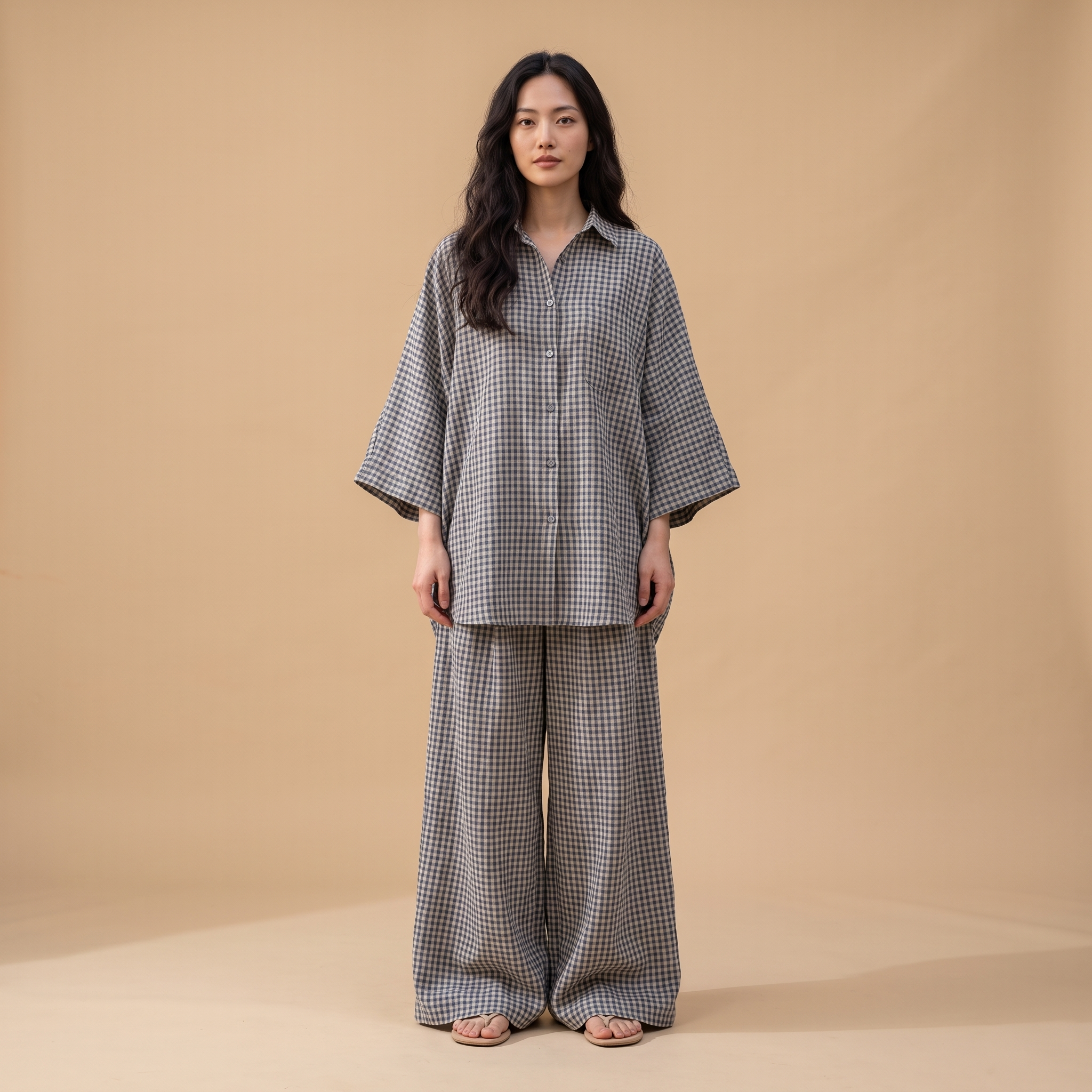 The Weekend Set in Grey Check